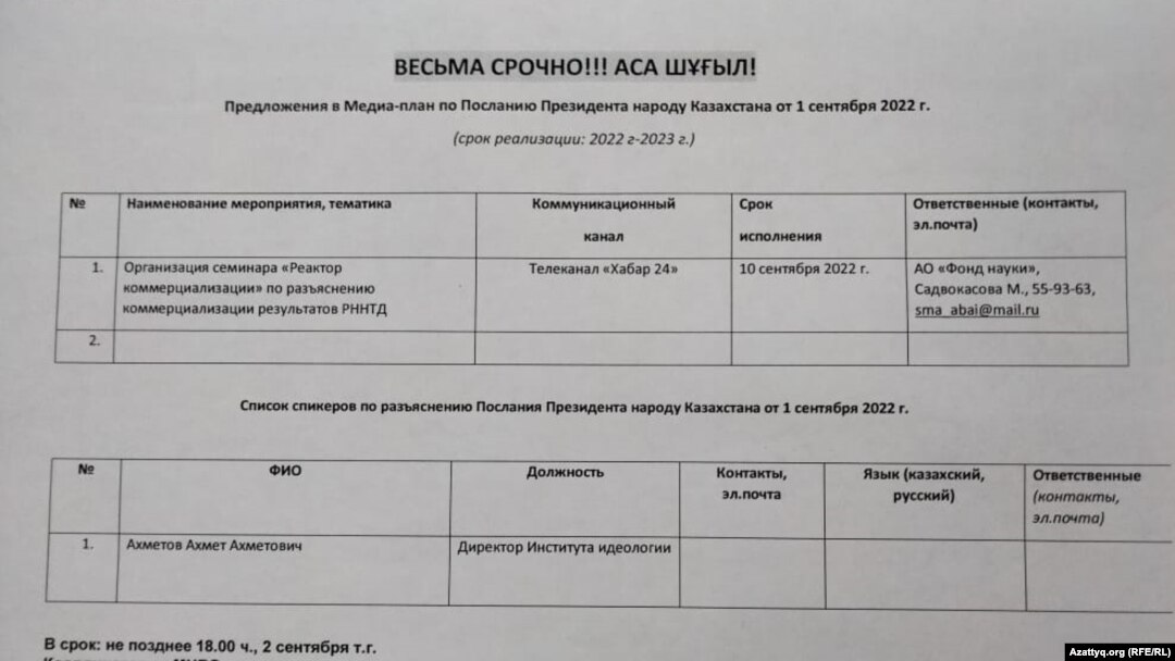 Копия бумаги, спущенной в вуз, по словам спикеров пресс-конференции, из министерства науки и высшего образования