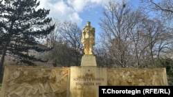 Один из памятников красноармейцам в Чехии (город Усти-над-Лабем)