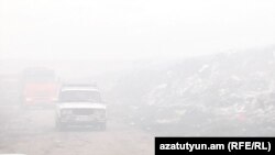 Նուբարաշենի աղբավայրը ծխի մեջ, 22-ը մայիսի, 2023թ․