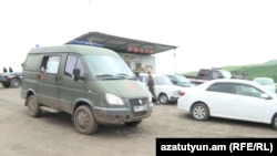 «Ազատության» տեսախցիկը ֆիքսել է Խերիմլիի տարածքից դուրս եկող շտապօգնության մեքենան, 6-ը մայիսի, 2024թ․