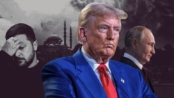 Президент США Дональд Трамп (в центре) заявил, что он может присоединиться к переговорам между Украиной и Россией, если они состоятся 15 мая. Пока что Зеленский — единственный лидер, пообещавший прибыть на переговоры в Стамбуле 
