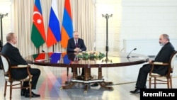 Հայաստանի, Ռուսաստանի և Ադրբեջանի ղեկավարների բանակցությունները Սոչիում, 6-ը հոկտեմբերի, 2022թ.
