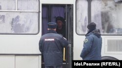 Затрыманьні на акцыі ў Казані