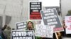 Anti-vaccine demonstrators. Edinburgh, Scotland, Britain September 9, 2021.