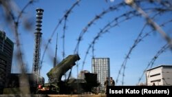 Ракети земја-воздух Patriot Advanced Capability-3 (PAC-3) на јапонските сили распоредени во Министерството за одбрана на Токио.