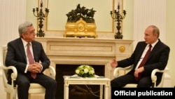 Հայաստանի նախագահ Սերժ Սարգսյանի և Ռուսաստանի նախագահ Վլադիմիր Պուտինի հանդիպումը Կրեմլում, Մոսկվա, 15-ը նոյեմբերի, 2017թ․