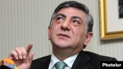 Armenia - Pro-opposition businessman Khachatur Sukiasian at a news conference in Yervan, 14Mar2012.