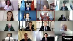Бириккен Улуттар Уюмунун (БУУ) Коопсуздук кеңешинин жума күнкү онлайн форматта өткөн жыйыны. 