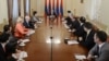 Armenia -- President Serzh Sarkissian meets the representatives of Armenian media, Yerevan, 18Mar2013.
