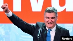 Избраният за втори мандат като президент на Хърватия Зоран Милнович.
