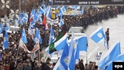 Украина һөнәрчеләр берлеге Киевта каршылык чарасы үткәрә