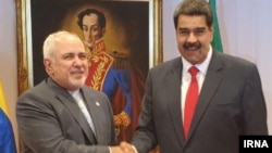 مادورو و ظریف در عکسی که خبرگزاری دولتی ایرنا منتشر کردهاست