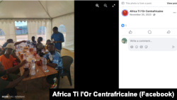 In this Facebook post, bottles of Crystal Water can be seen as a group of visitors tour Africa Ti L'or bottling plant in November 2023.