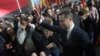 Партискиот лидер Никола Груевски на собир на владејачката ВМРО-ДПМНЕ во Спортскиот центар Борис Трајковски во Скопје