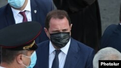 Armenia -- Defense Minister Davit Tonoyan attends an official ceremony in Yerevan September 21, 2020.