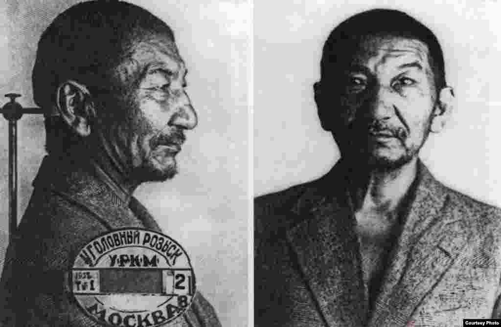 Алаш қозғалысының қайраткері Жаһанша Досмұхамедовтың соңғы суреті. Мәскеу, 1938 жыл.