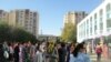 Aşgabat şäherindäki orta mekdepde, 1-nji sentýabr.