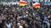 Georgia -- Supporters of Alla Jioyeva gathered in a central square of Tskhinvali, 01Dec2011