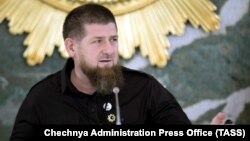 Фотография с Кадыровым, опубликованная 26 мая