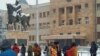 Протест пред Собранието против уставните измени..
