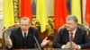 Украина -- Туркойчоьнан президент ЭрдогIан Реджеп (аьрроагIор), Украинин президент Порошенко Петро, зорбанан конференцехь, Киев, ГIад.9, 2017