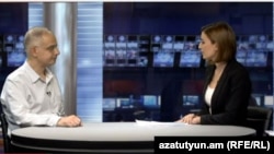 Левон Зурабян в студии «Азатутюн ТВ», 26 августа 2015 г.