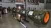 Russian Defense Ministry officials show off the 9M729 cruise missile outside Moscow on January 23.