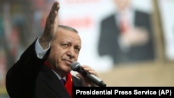 Turkish President Recep Tayyip Erdogan says Iran has joined a Turkish military offensive against Kurdish separatists.