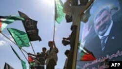 شماری از هواداران حماس در نوار غزه