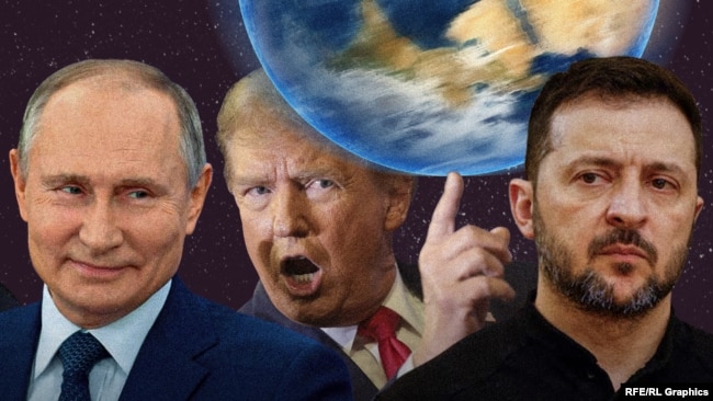 Putin, Tramp, Zelenski