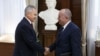 Russia - Russian Defense Minister Sergei Shoigu (L) meets with his Armenian counterpart Arshak Karapetian, Moscow, August 11, 2021.