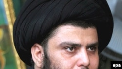 مقتدی صدر، روحانی تندرو شيعه عراقی.
عکس از AFP