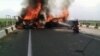 Armenia - The scene of a deadly road accident in the Ararat province, July 6, 2019. 
