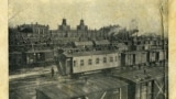 Від на пасажырскую станцыю Менску на фота, зробленым падчас Перашай сусьветнай вайны, прыкладна ў 1918 годзе.
