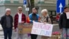 Moldova: LGBTQ community protest in front of Chisinau Municipal Council after Mayor Ceban announced he wants to ban Pride march
