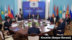 Armenia -- Leaders the Eurasian Economic Union's member states meet in Yerevan, October 1, 2019.