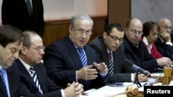 بنیامین نتانیاهو، نخست وزیر اسرائیل در نشست هیات وزیران