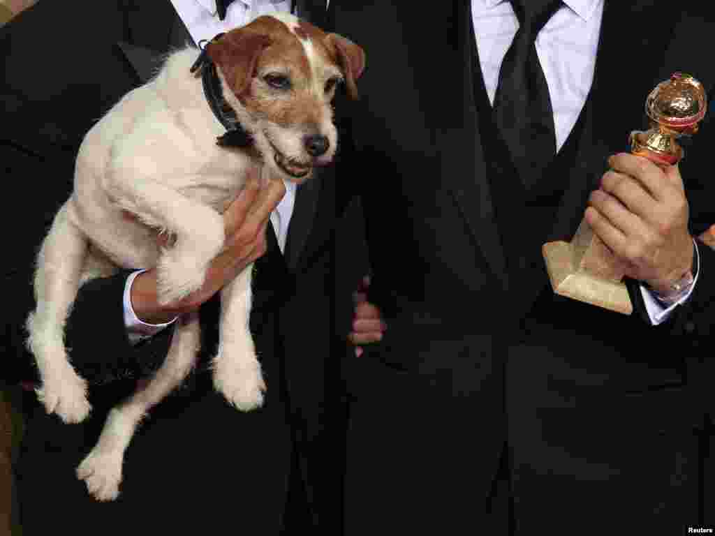 Pas Uggie, dio je ekipe filma ¨Umjetnik¨, 15.01.2011.