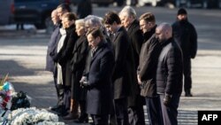 Замежныя лідэры ўшаноўваюць памяць ахвяр расейскай агрэсіі супраць Украіны ў дзень трэціх угодкаў яе пачатку. Кіеў, 24 лютага 2025