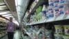 Armenia -- Dairy products in a Yerevan supermarket, 23Feb2011