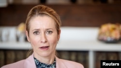 Șefa politicii externe și de securitate UE, Kaja Kallas, văzută aici într-o apariție la „Summitul Democrației” la Copenhaga pe 13 mai, este o forță motrice în spatele sancțiunilor anti-Rusia ale UE 