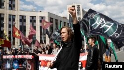 На проспекте Сахарова, 13 мая 2018 года 