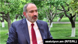 Armenia -- Prime Miniser Nikol Pashinian speaks to RFE/RL, Yerevan, July 17, 2019.