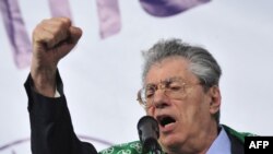 Лідер «Північної ліги» Умберто Боссі, 25 березня 2010 року