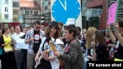 Protest srednjoškolaca u Sarajevu, 26. april 2012.