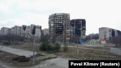 Орусиянын аскер күчтөрү талкалаган Украинанын Мариупол шаары.