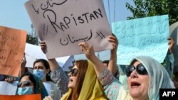 Women took to streets across Pakistan on September 12, protesting the gang rape of a woman in front of her two children near the eastern city of Lahore late on September 9. 
