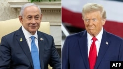 Биньямин Нетаньяху и Дональд Трамп (фотомонтаж, архив).